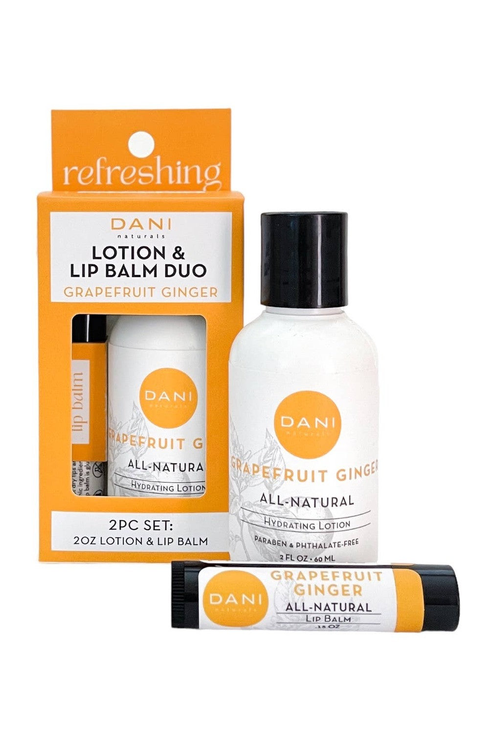 Grapefruit Ginger Lotion & Lip Balm Duo