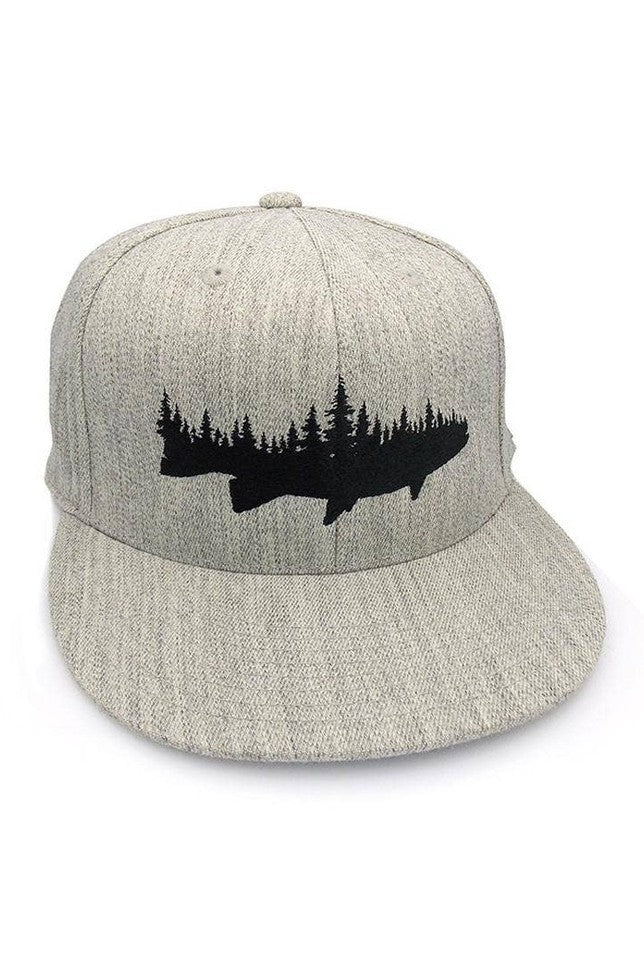 Fish and Forest Hat: Curved Bill
