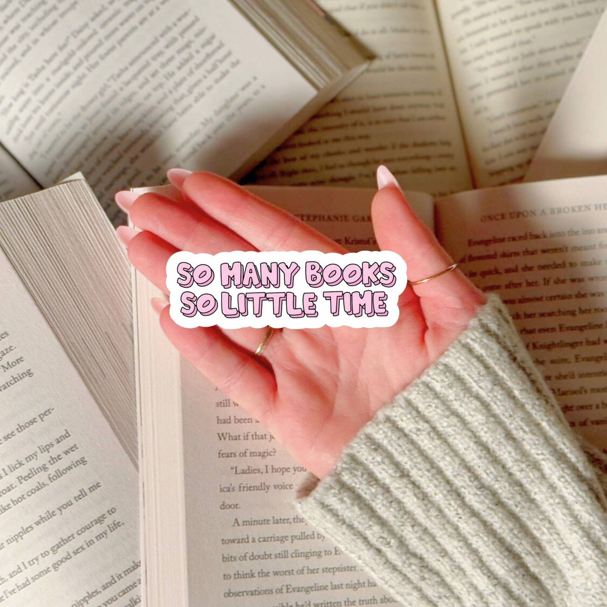 So Many Books So Little Time Sticker