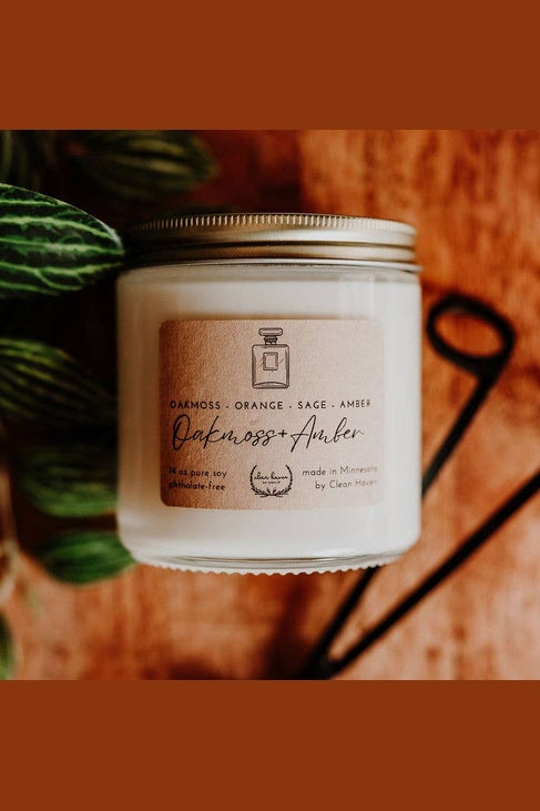 Oakmoss & Amber Soy Candle