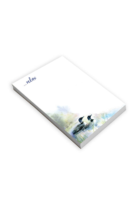 Memo Pad -  Loons on the Lake