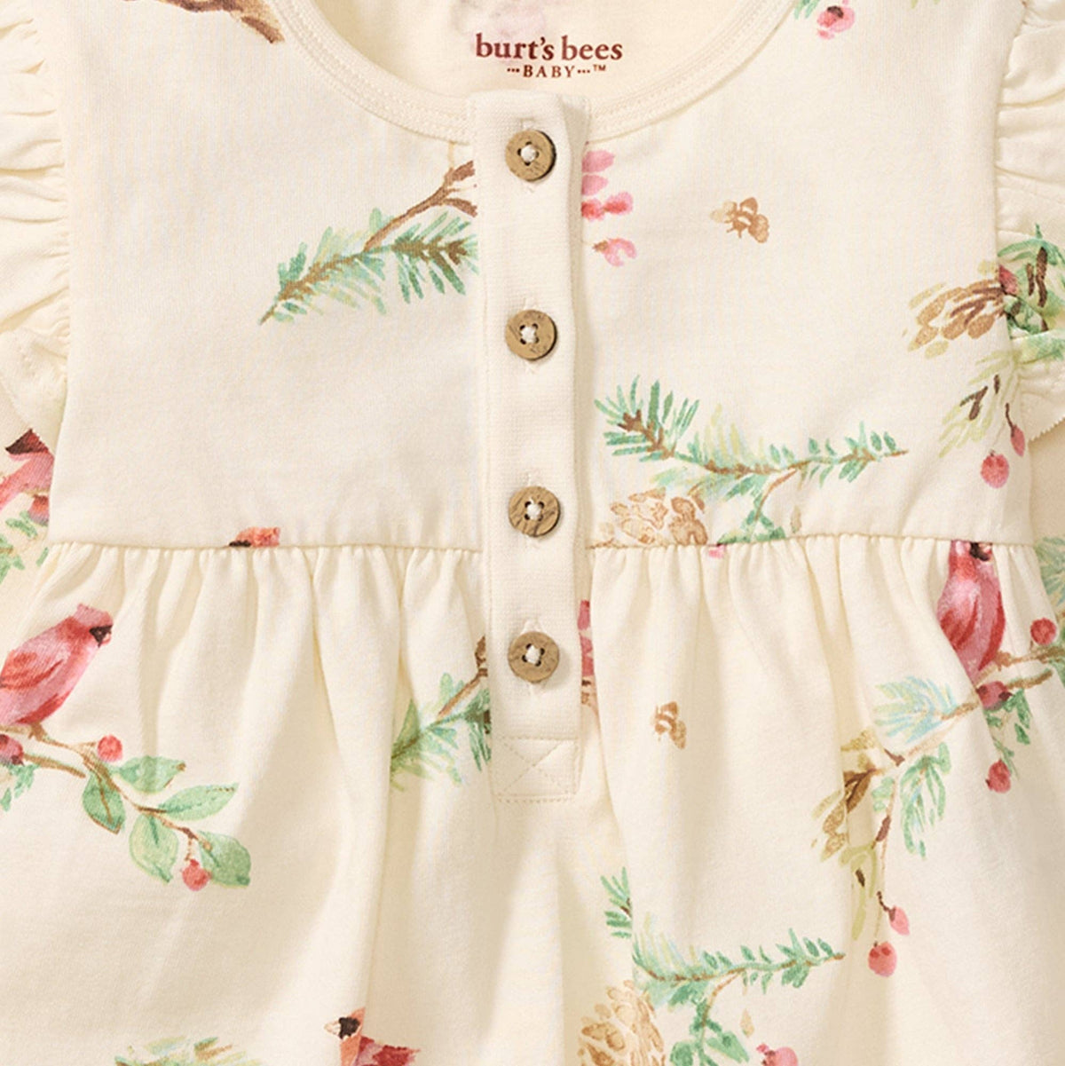 Winter Birds Baby Girls Jumpsuit: 12M