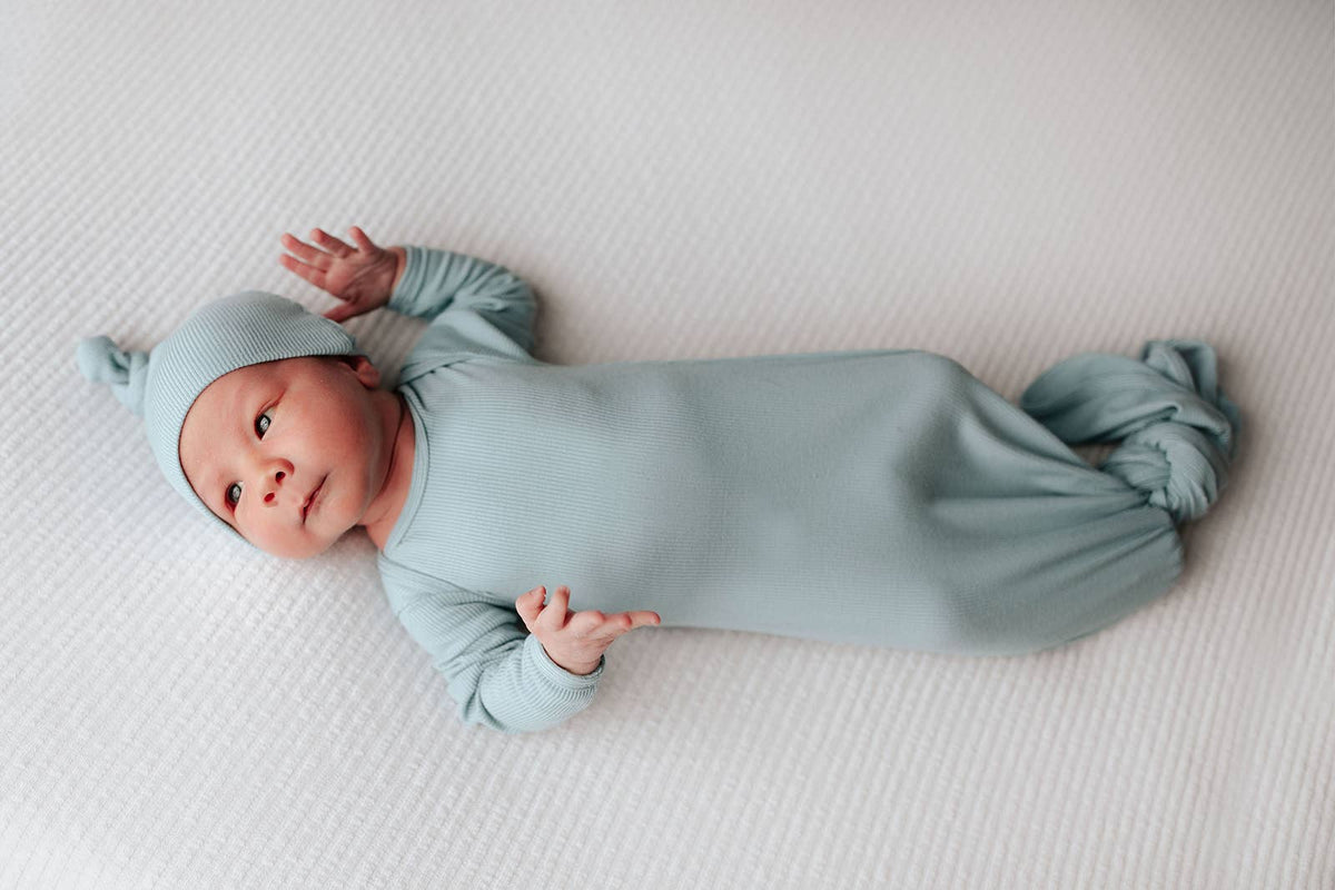 Blue Bird Knotted Gown: Gown Only
