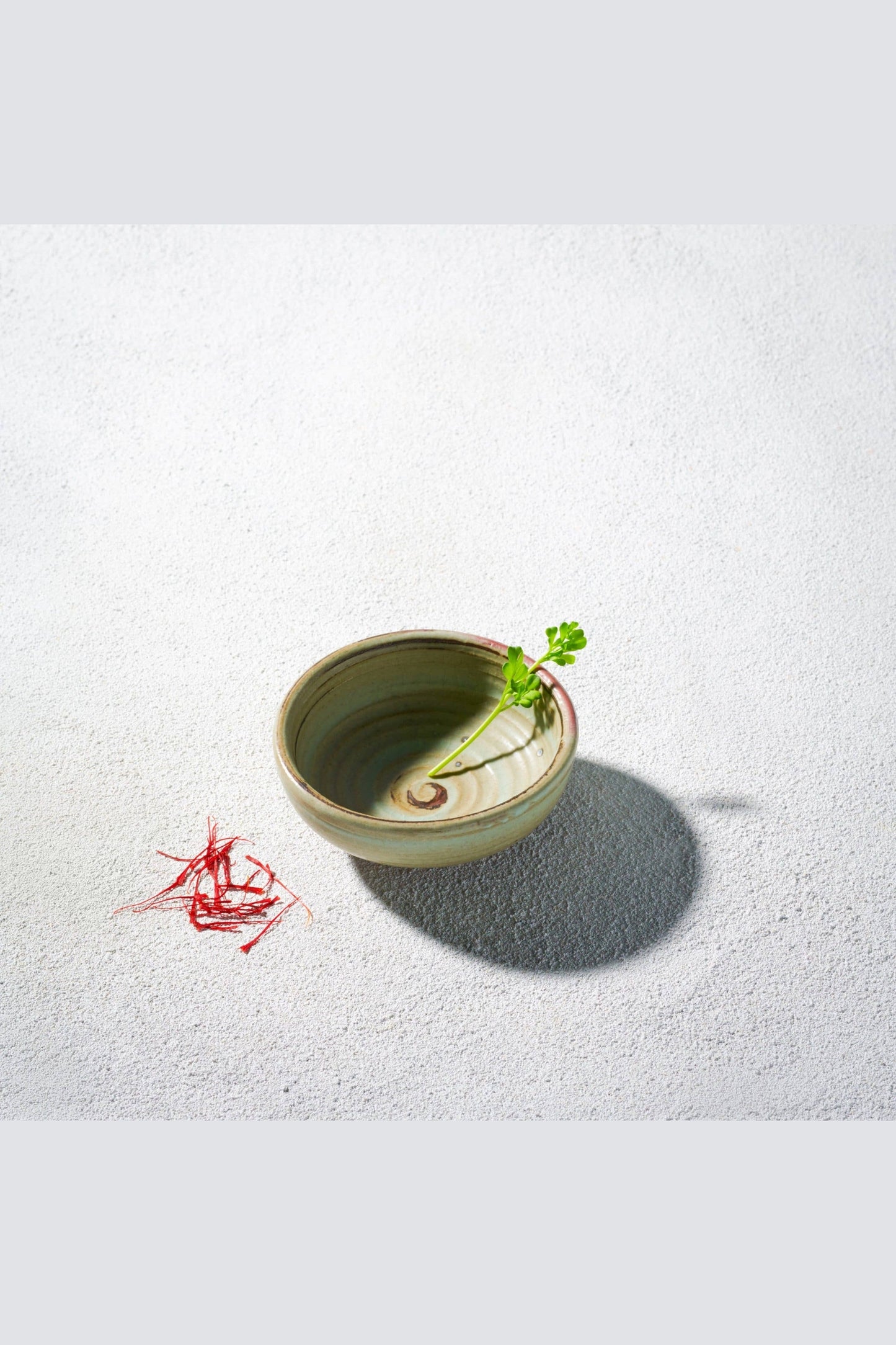 Vikko Stoneware Palm Mini Bowl Sage Green Speckled Brown