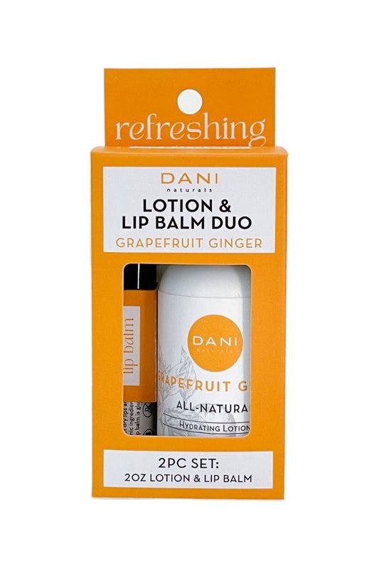 Grapefruit Ginger Lotion & Lip Balm Duo