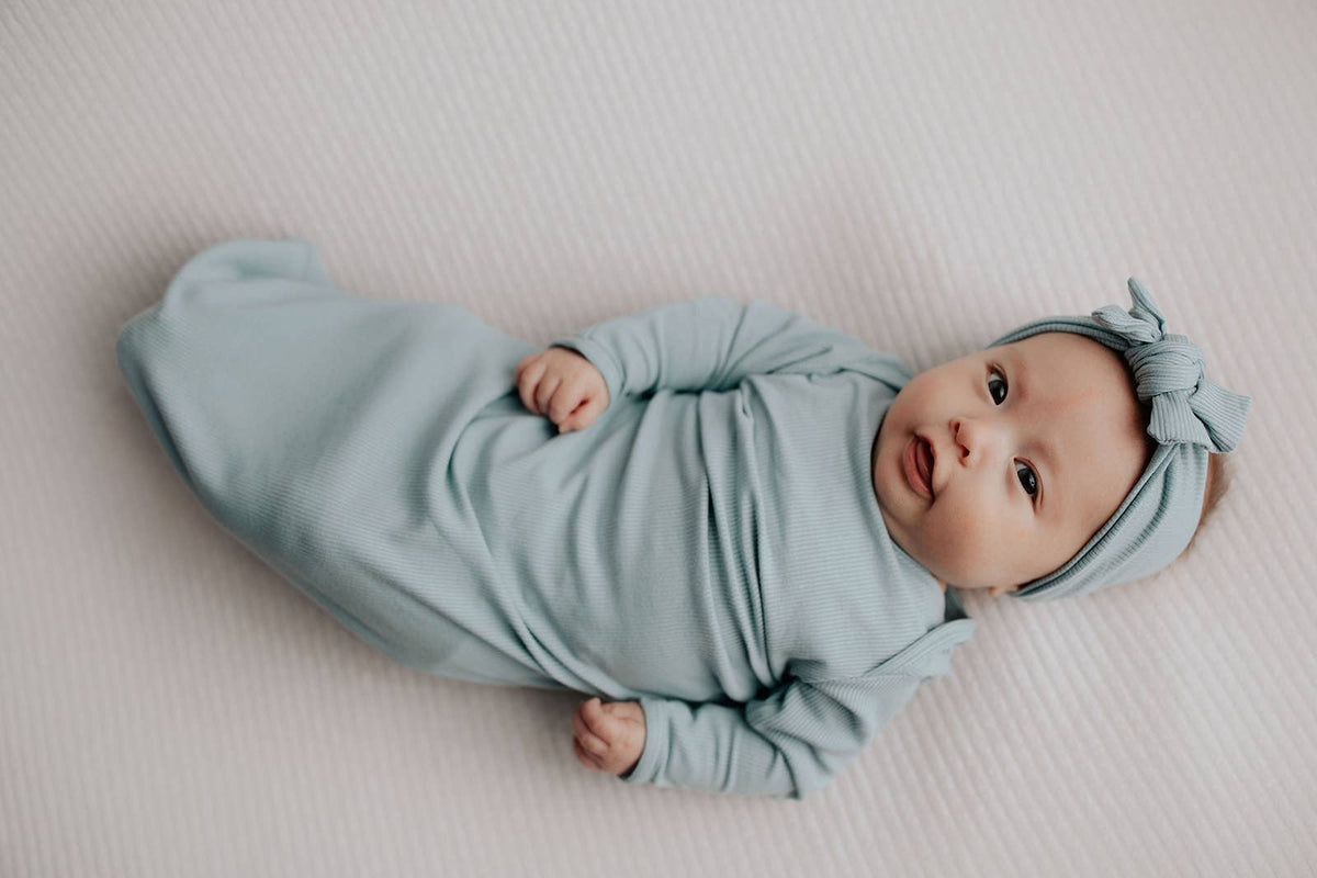 Blue Bird Knotted Gown: Gown Only