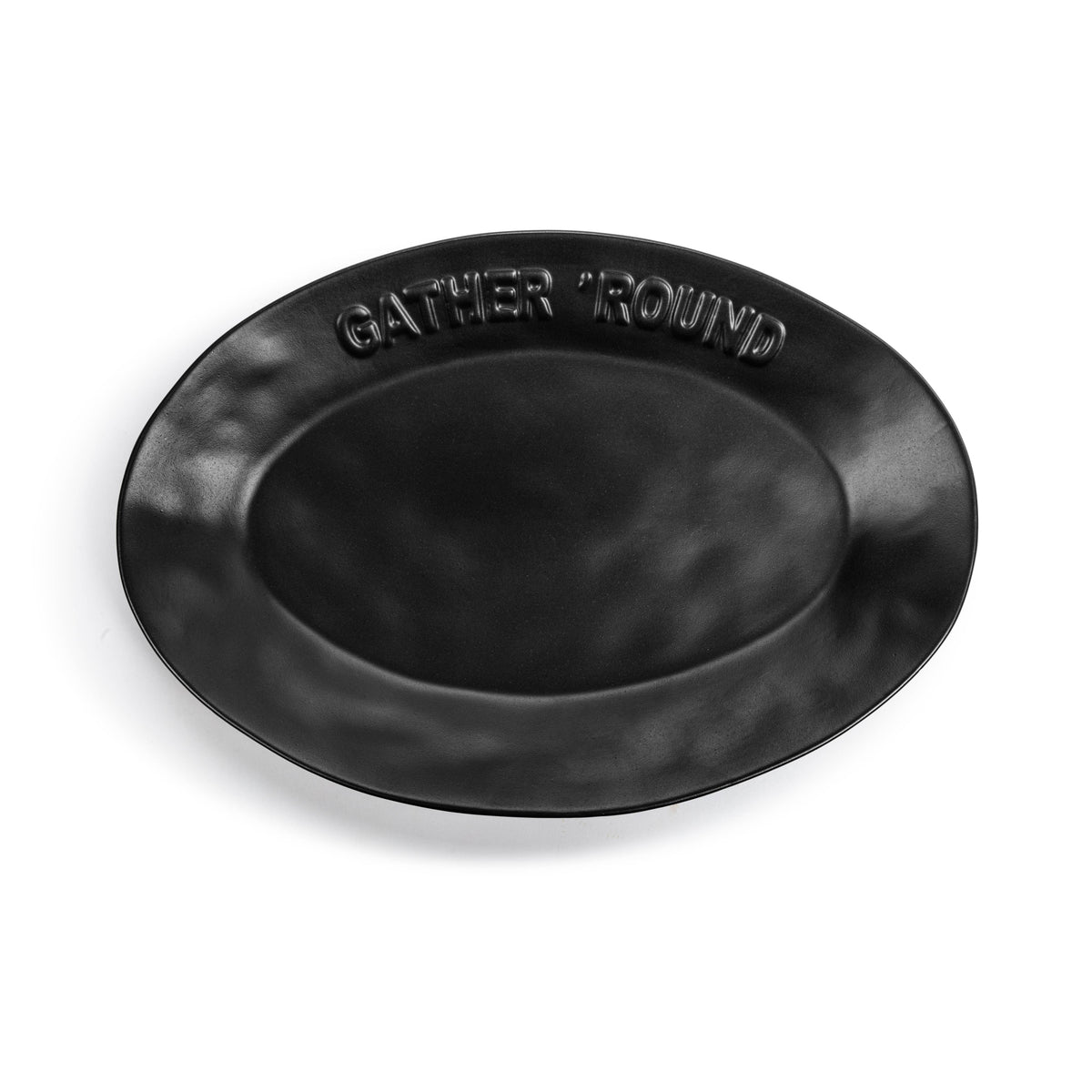 Black Gather 'Round Platter