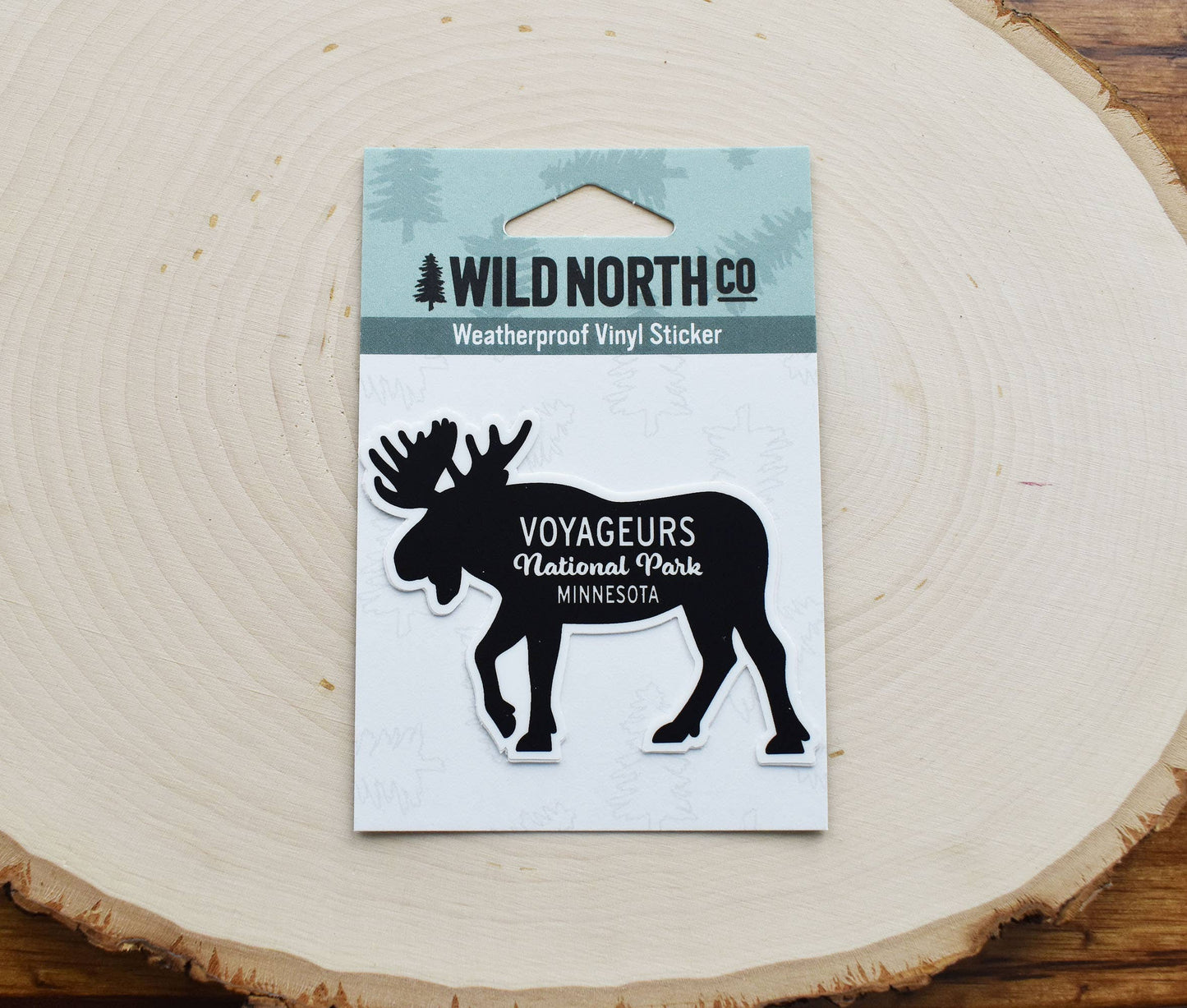 Voyageurs Moose Sticker