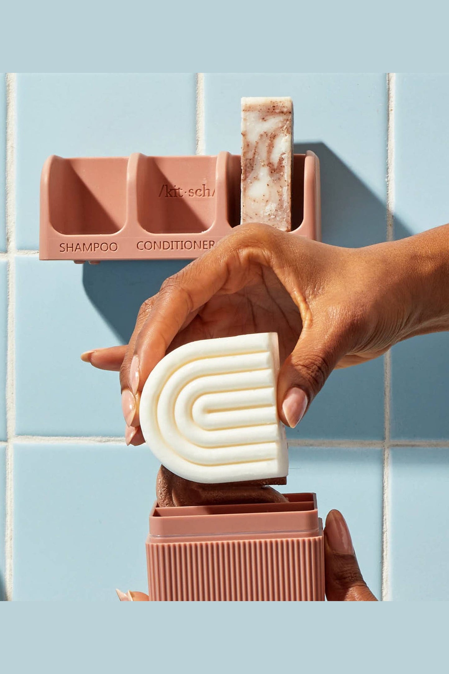 Self-draining Soap Dish