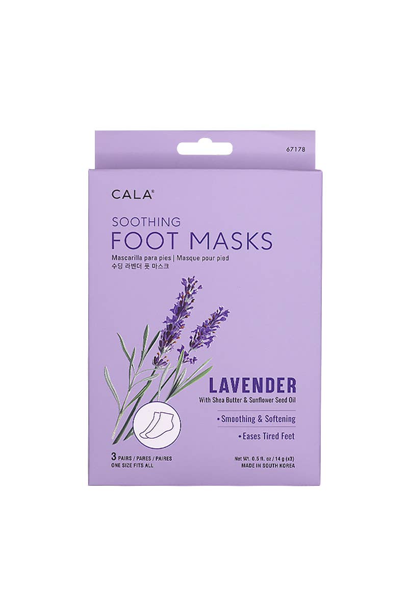 Lavender Soothing Foot Mask Set - 3 Pairs