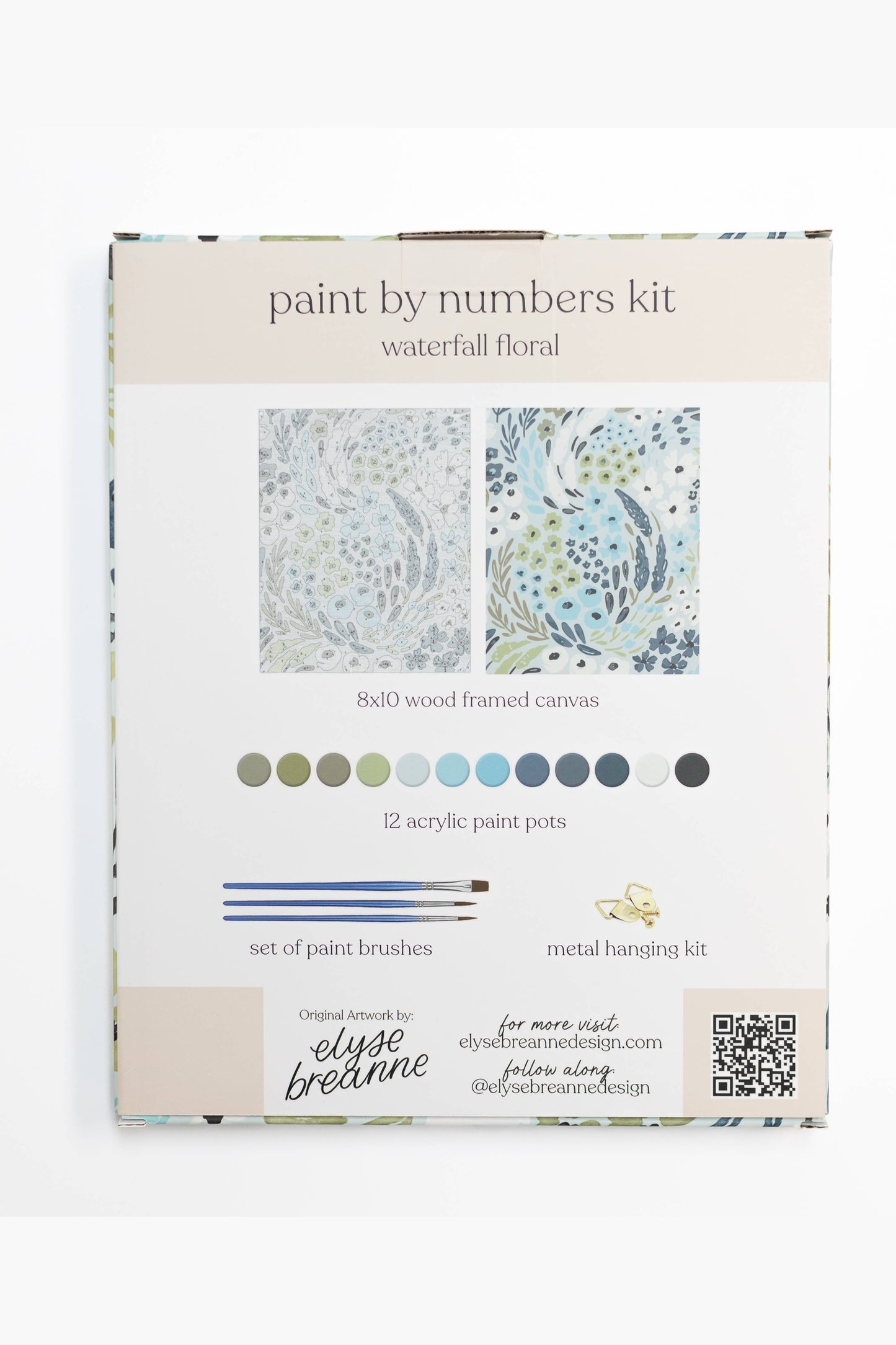 Waterfall Floral Paint By Number Kit