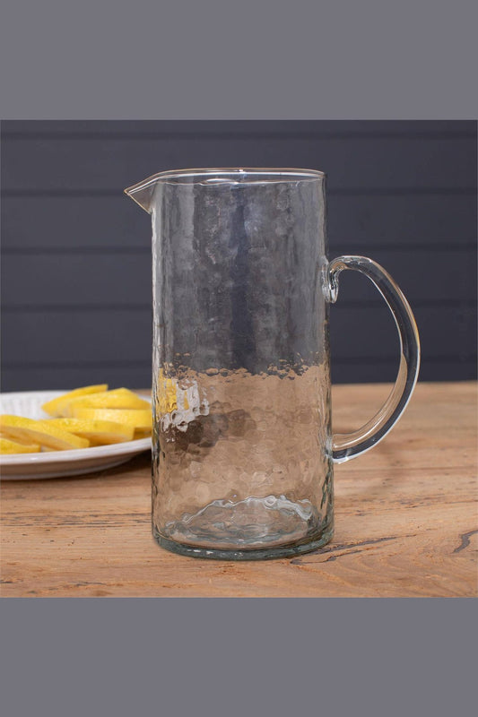 Hammered Glass Pitcher