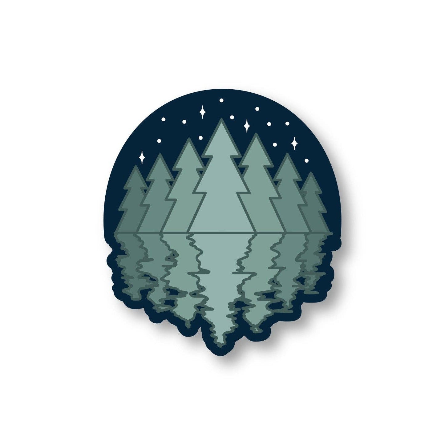 Lake Reflection Sticker
