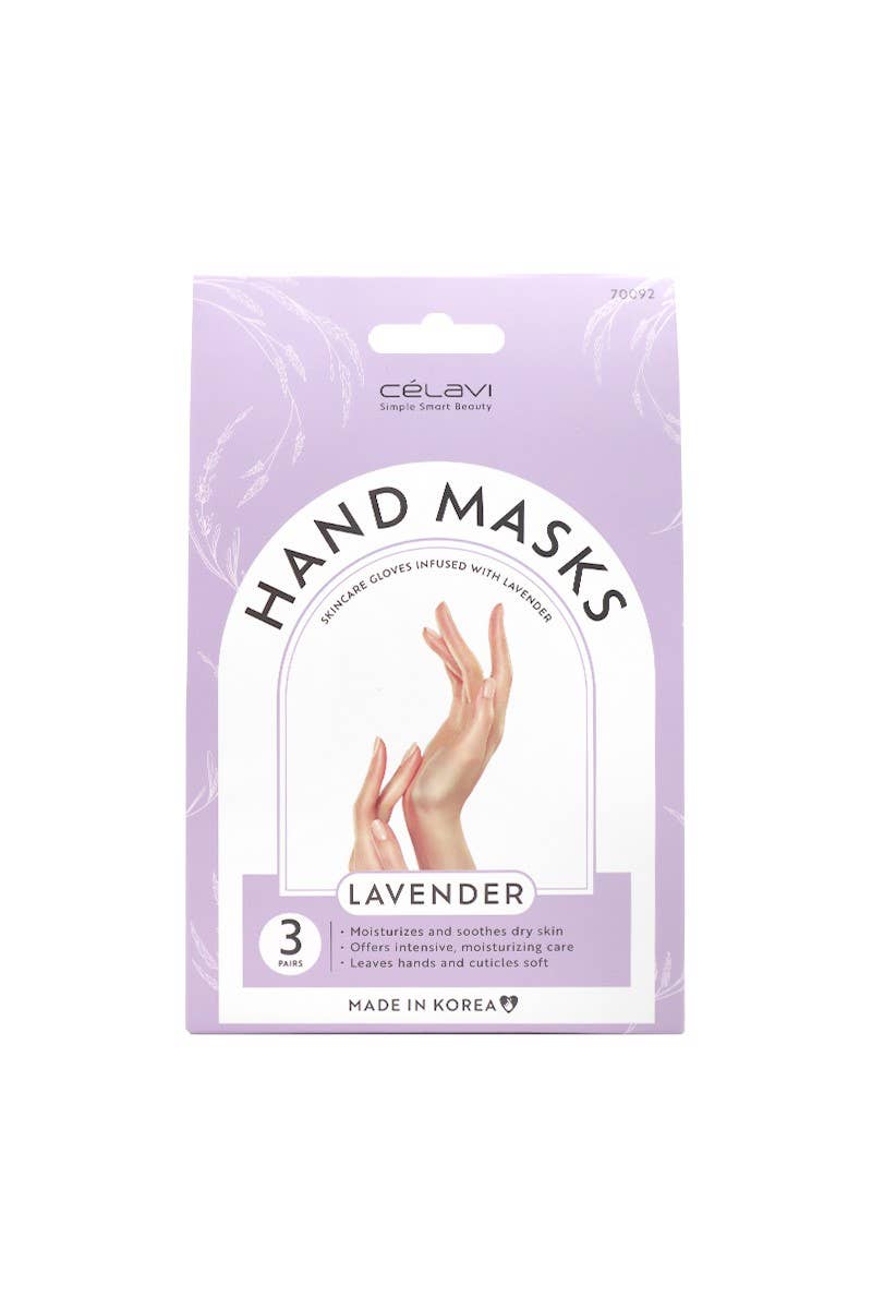 Lavender Hand Masks Set - 3 Pairs