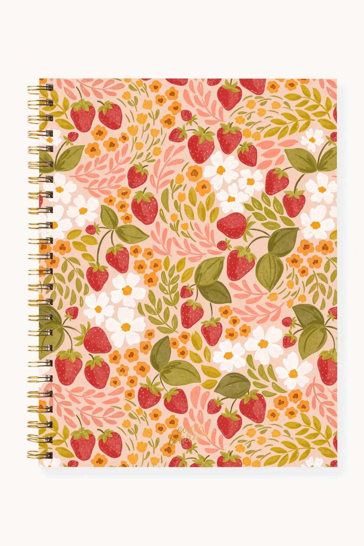 Floral Softcover Spiral Notebook: Pressed Floral