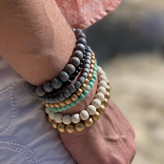 Mali Wood Elastic Bracelet