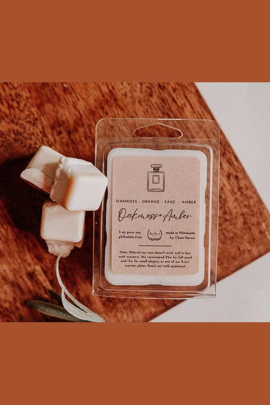 Oakmoss & Amber Soy Wax Melt Bar