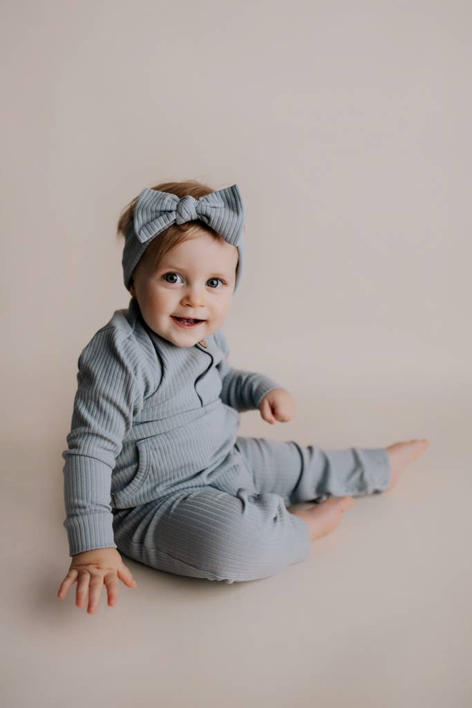 Mauve Baby Ribbed Playsuit with Pockets: 6-12 Months