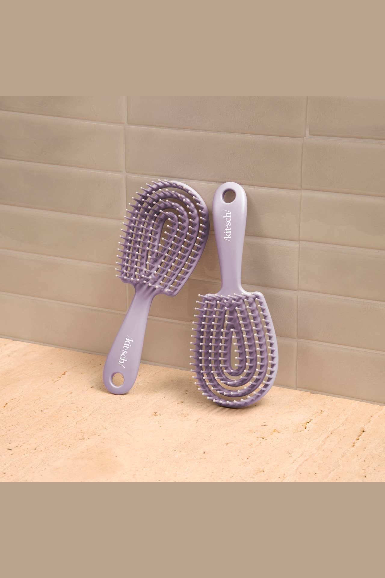 Mini Soft Violet Detangling Flexi Brush