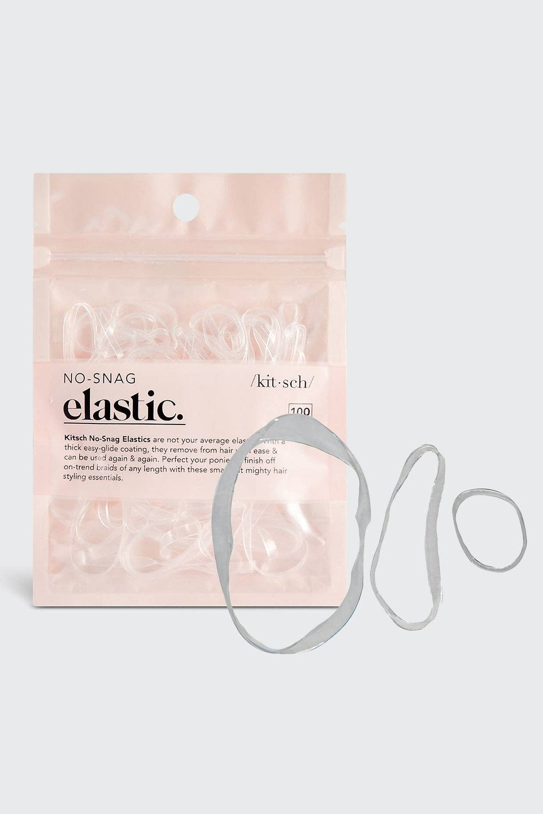 No-Snag Elastic 100 pc - Clear