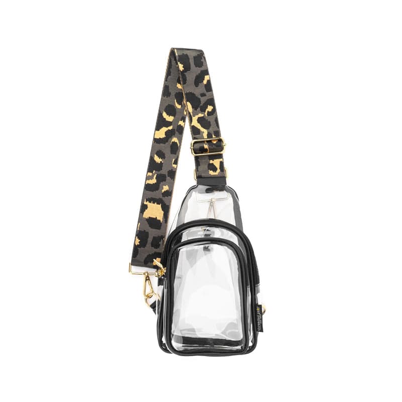 Clear Riley Sling | White/Skyblue/White Aztec Strap