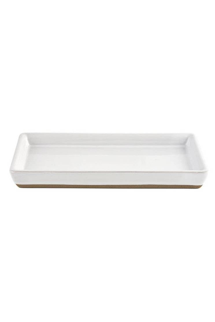 White Stoneware Tray