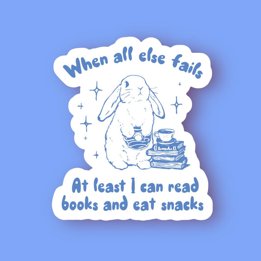 Read Books & Eat Snacks Sticker