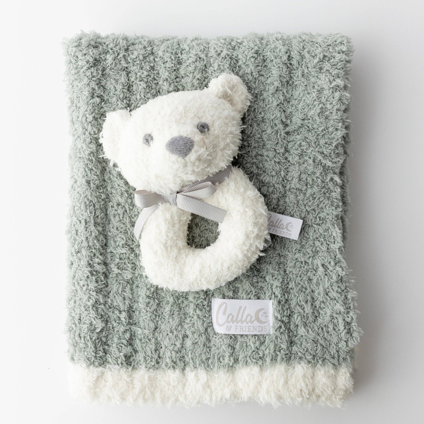 Little Snuggles Rattle - Bear: Petal Pink