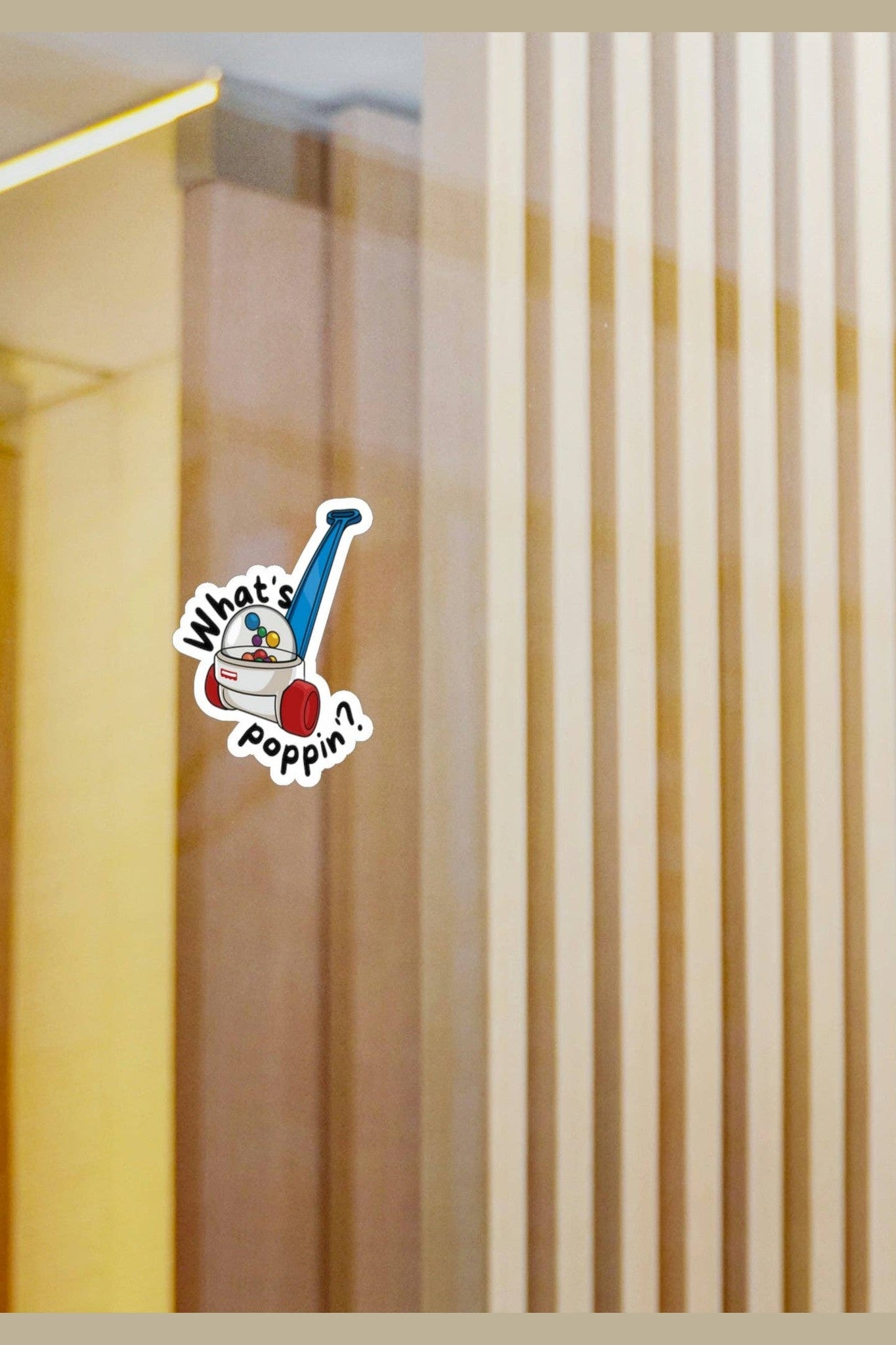 What's Poppin? Vinyl Sticker Decal