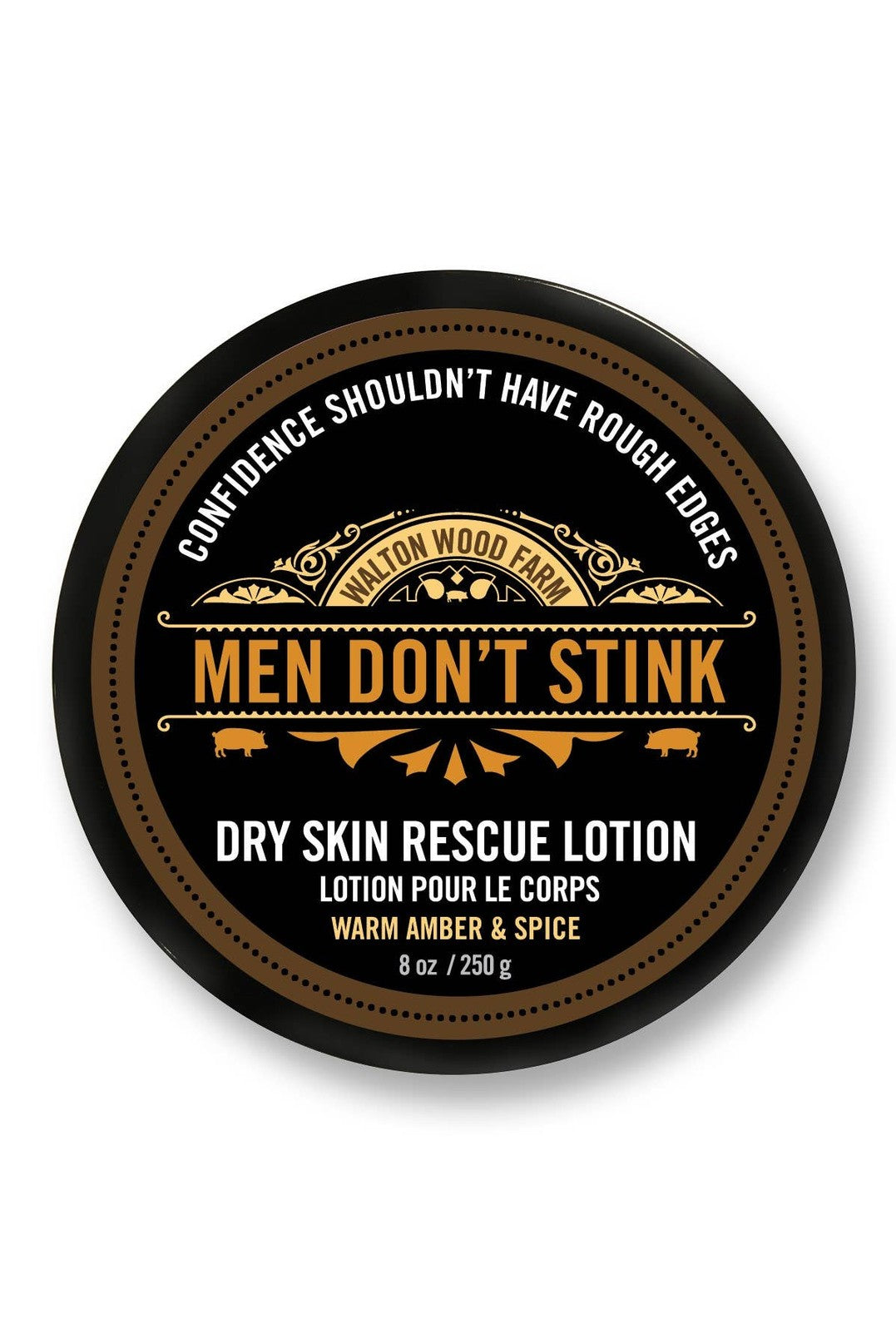Men Don't Stink Dry Skin Rescue Lotion 8 oz