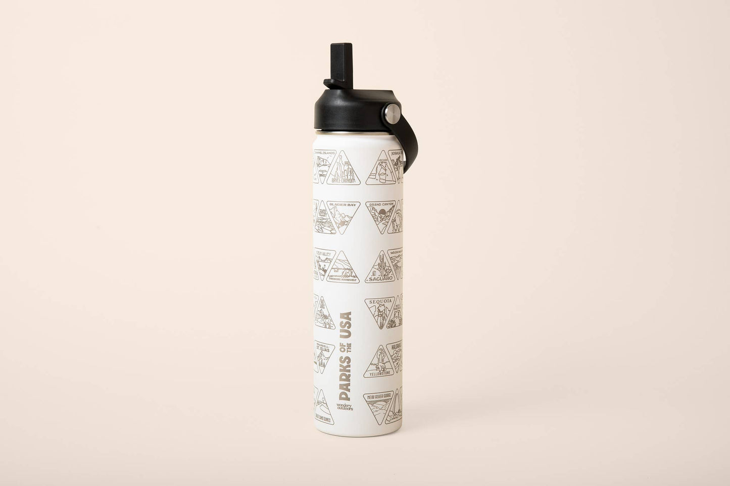 The Original Parks of the USA Bucket List Bottle 24oz: White