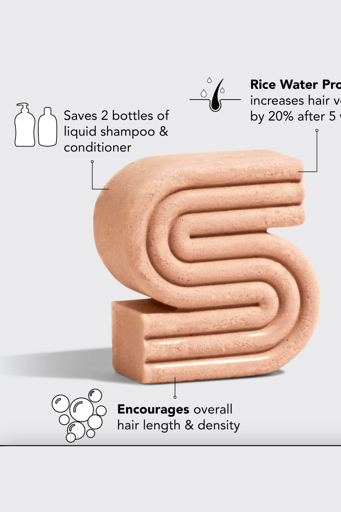 Rice Water Shampoo Bar for Hair Growth