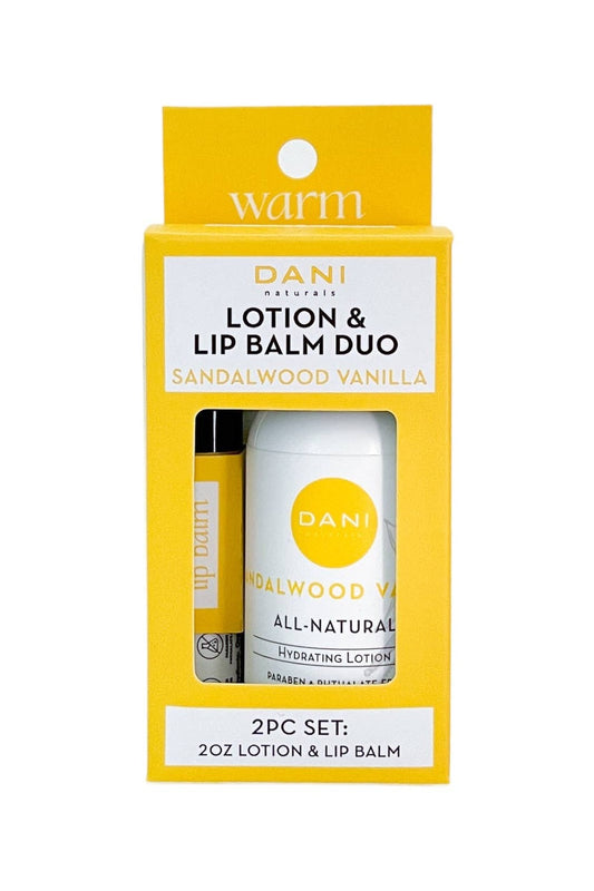 Sandalwood Vanilla Lotion & Lip Balm Duo