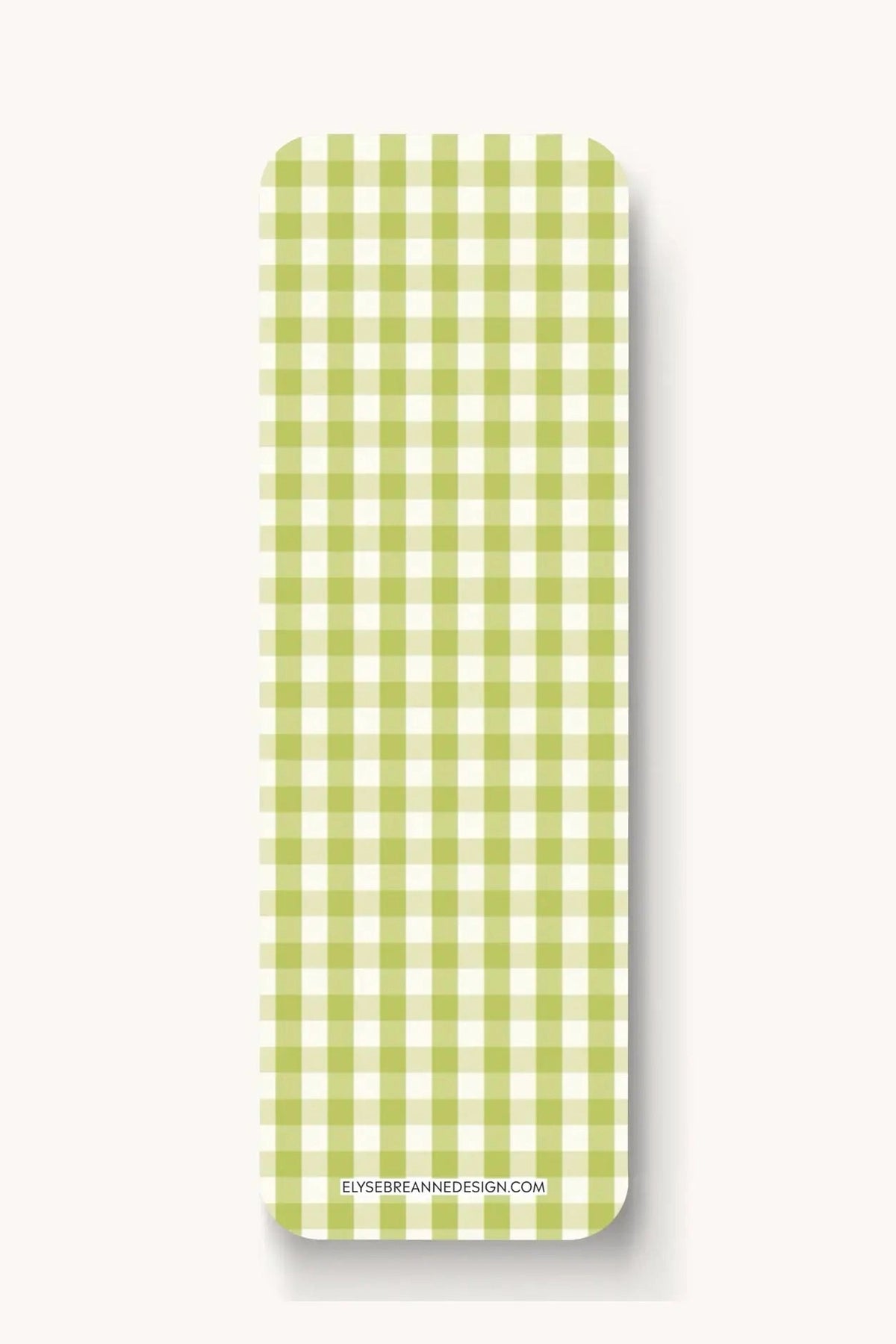Floral Bookmark - Watercolor Checker