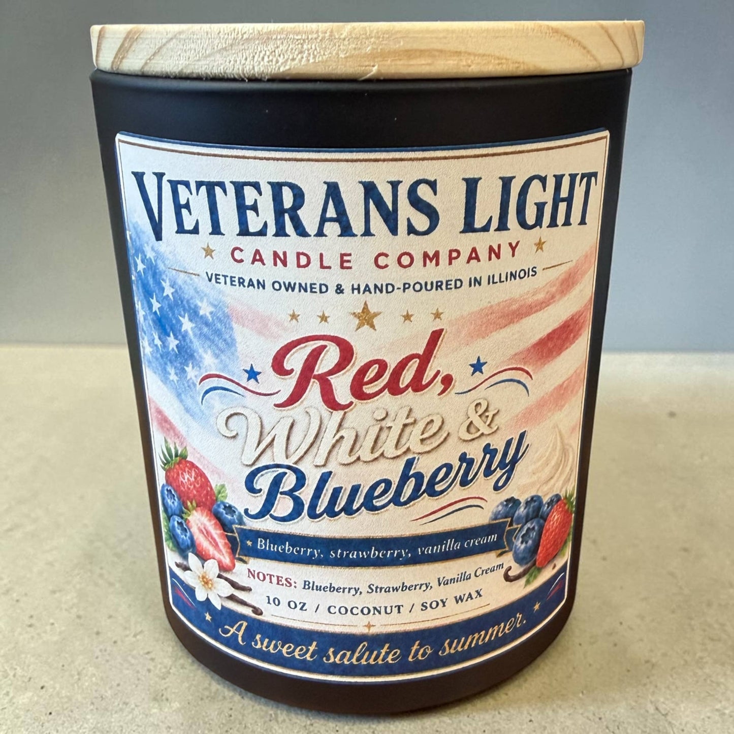 Red, White & Blueberry Candle