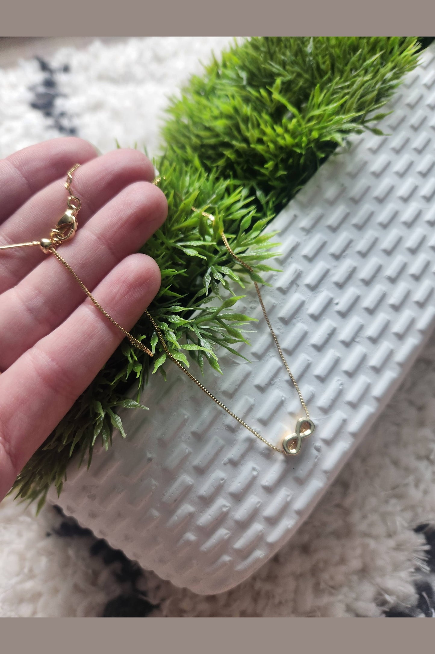 Infinity Charm Gold Necklace
