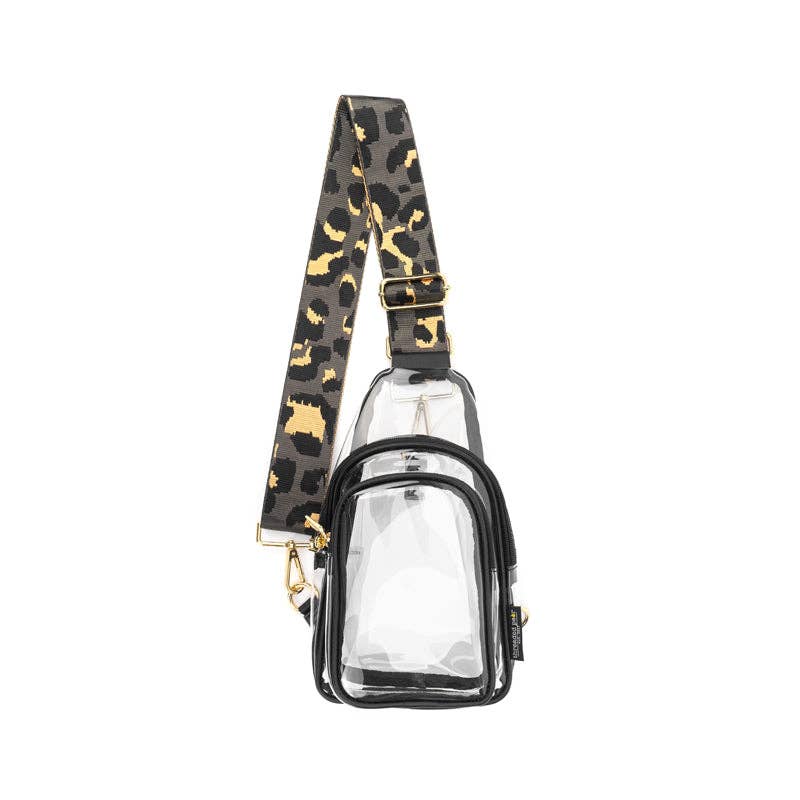 Clear Riley Sling | Black/Sedona Strap