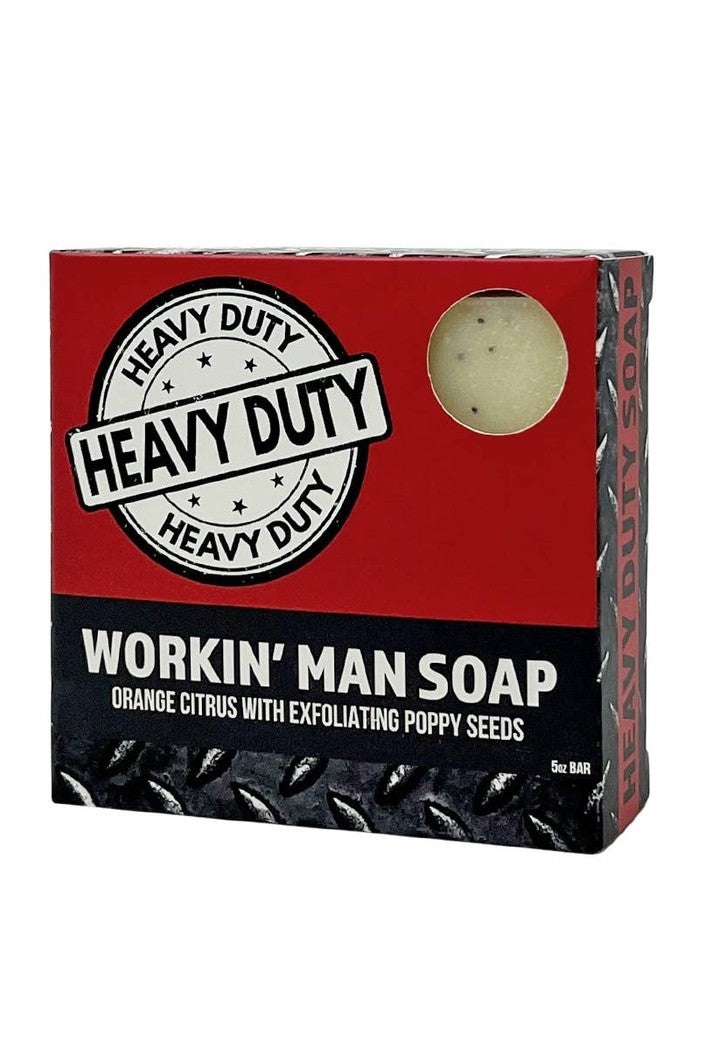 Workin' Man Heavy Duty Soap | Orange Citrus & Poppy Seeds