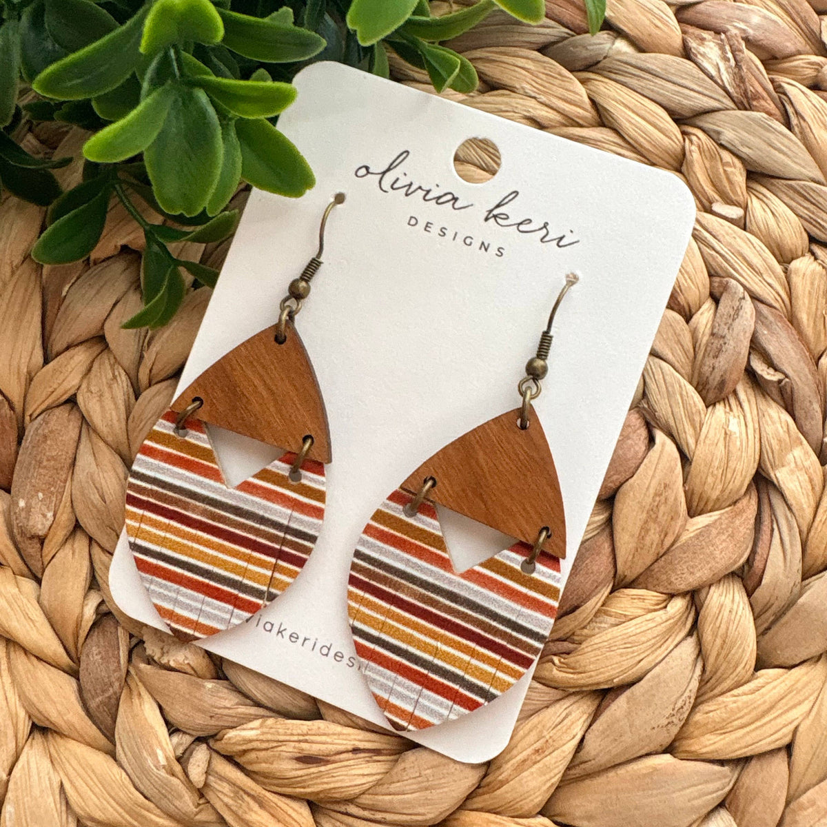 Josie Earrings - Harvest Stripe